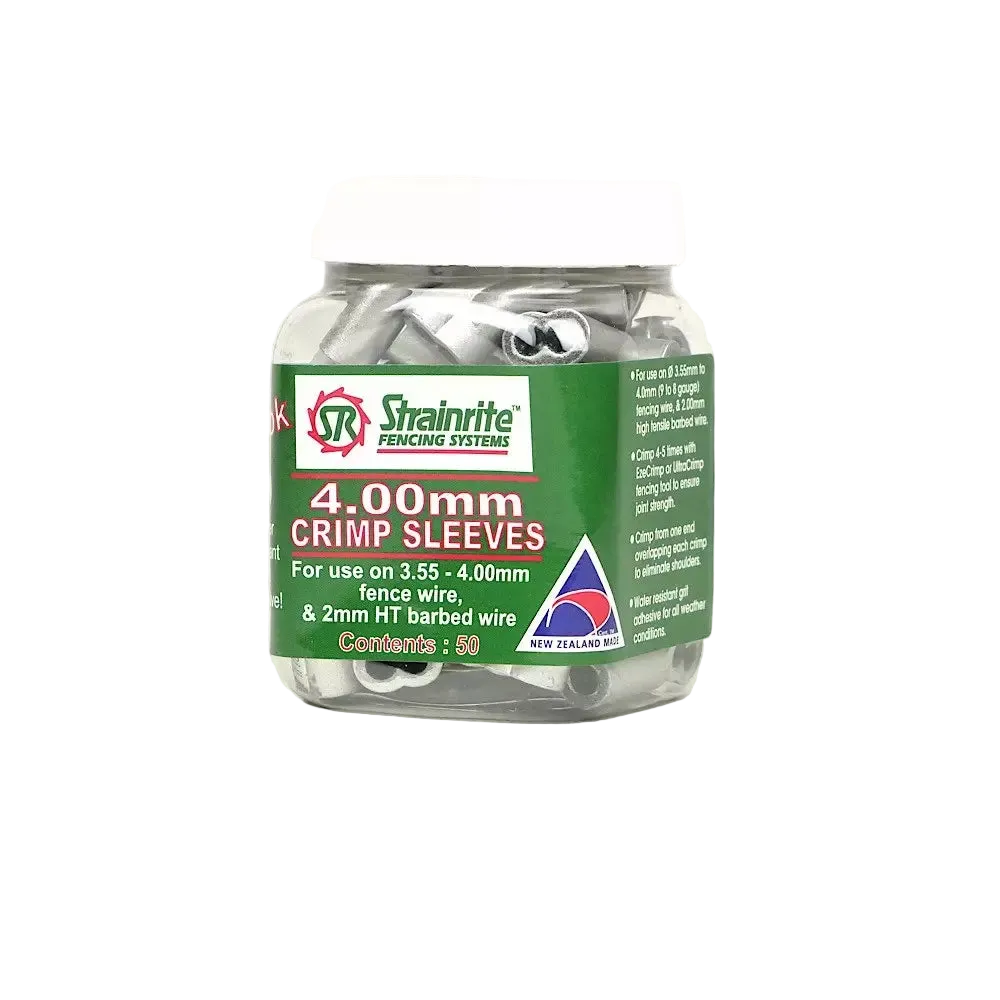 Strainrite Crimp Sleeve C4-5 - tub of 50