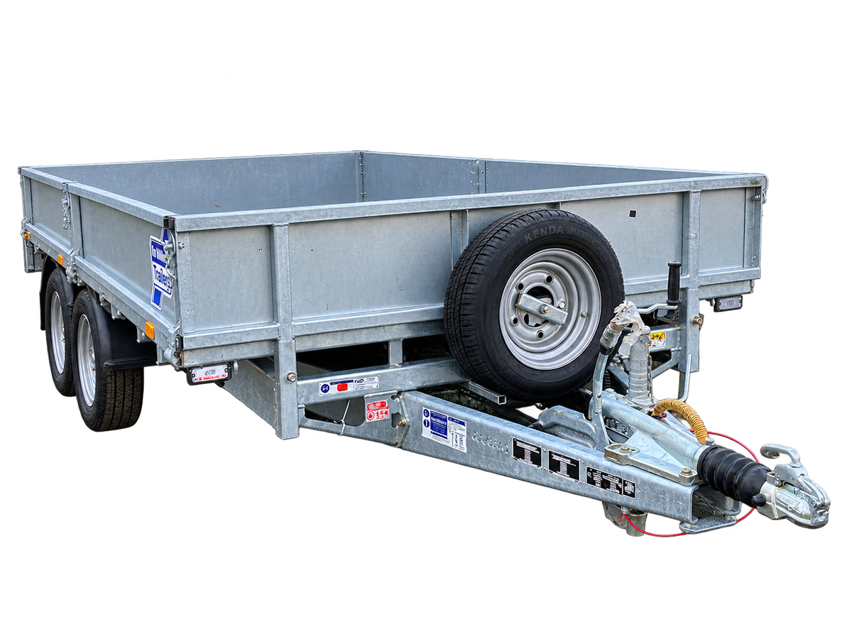 Ifor Williams LM146G 14'x6'6 Flatbed Trailer with Dropsides & LED Lights