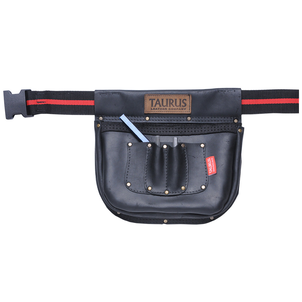 Taurus Full Leather 3 Pocket Nail Bag