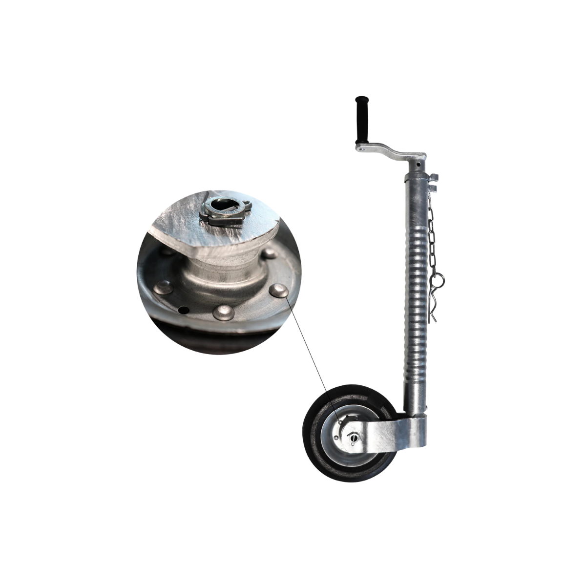 48mm Ribbed Jockey Wheel - P0475