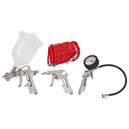 50L Direct Drive Air Compressor 2hp with 4pc Air Accessory Kit