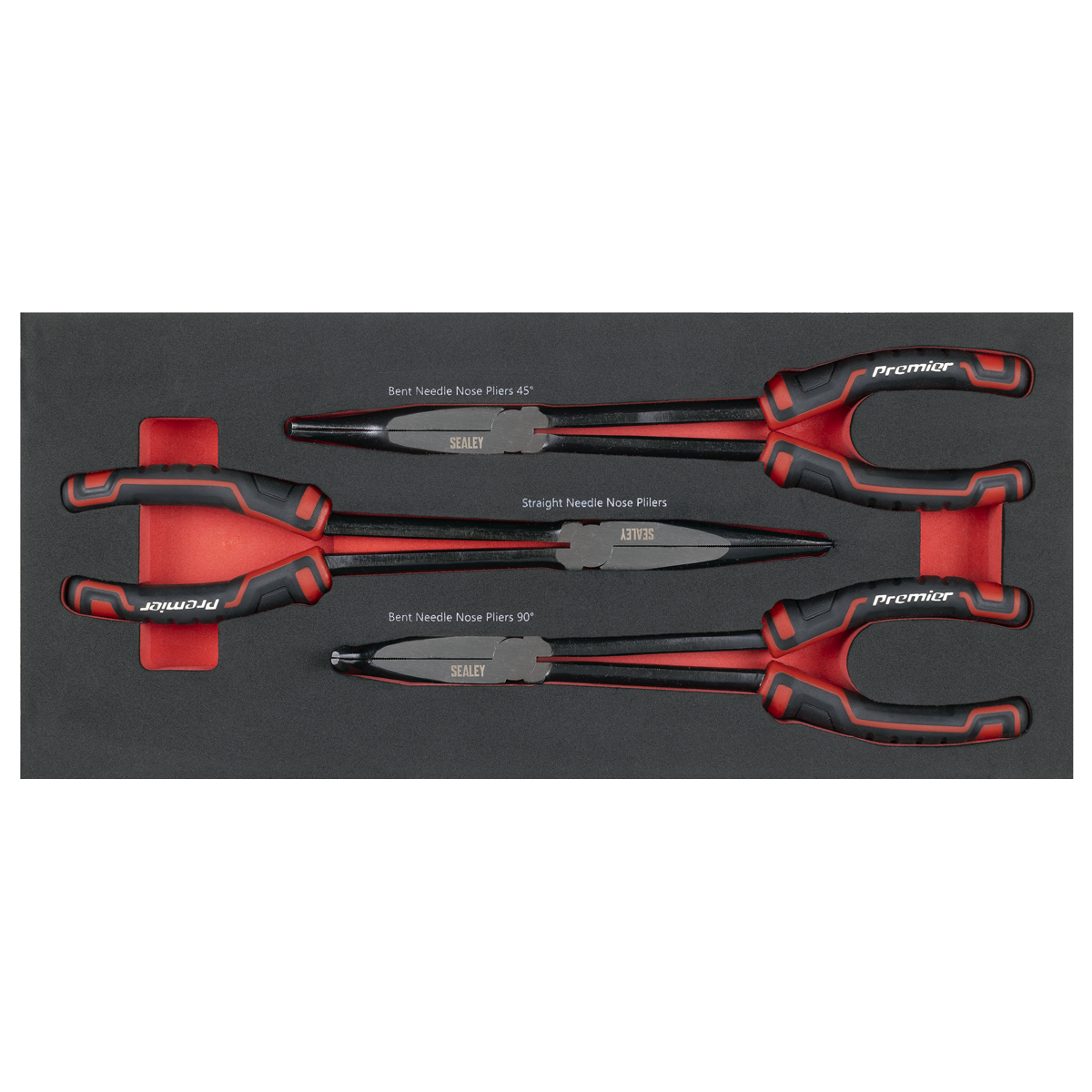 Premier Locking Pliers & Adjustable Wrench Set with Tool Tray 4pc