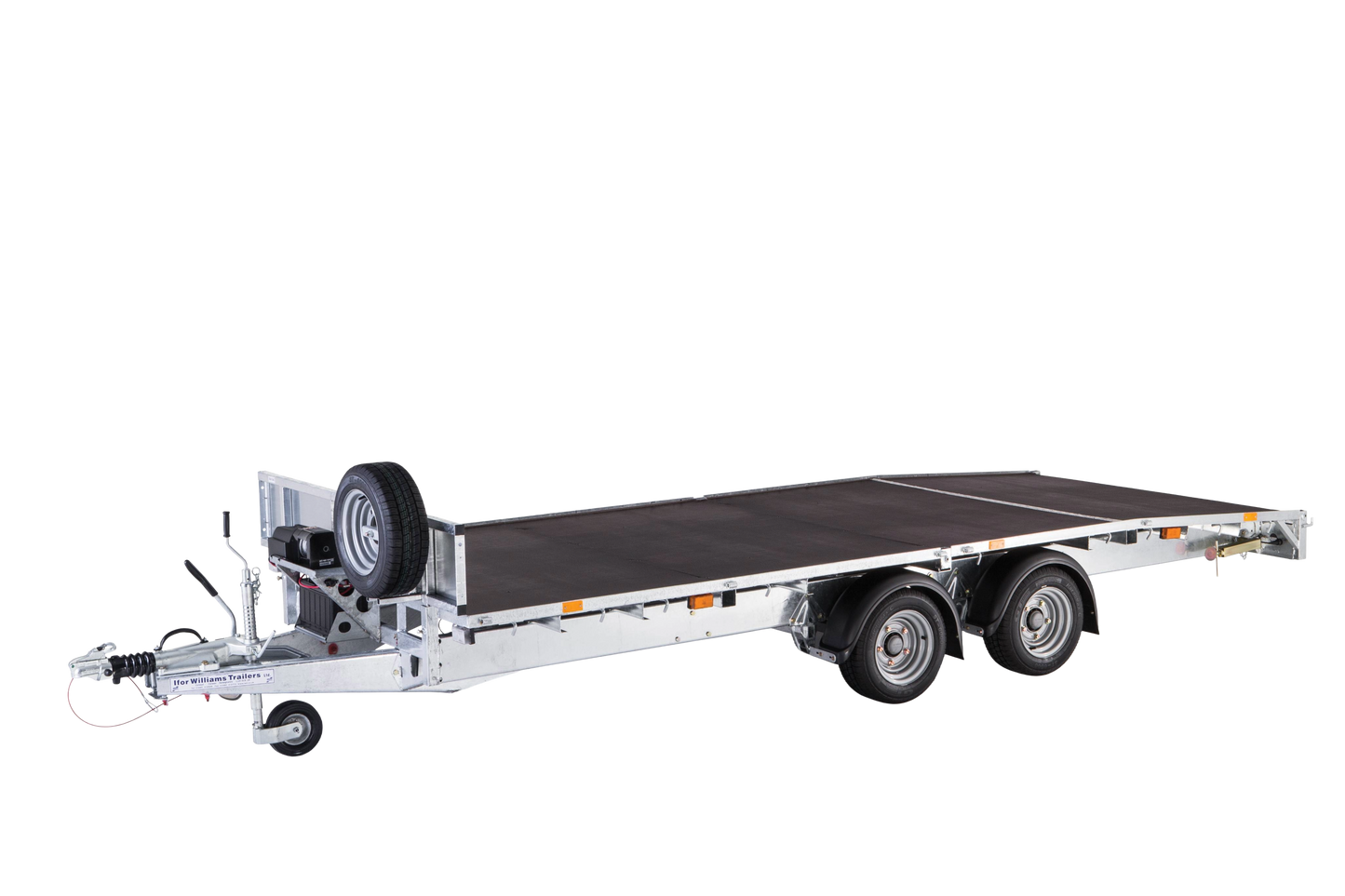 LM166G3 16'x6'6 Flatbed Trailer with Tri-Axle and LED Lights