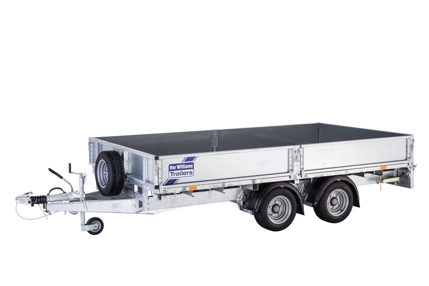 LM126G 12'x6'6 Flatbed Trailer with LED Lights