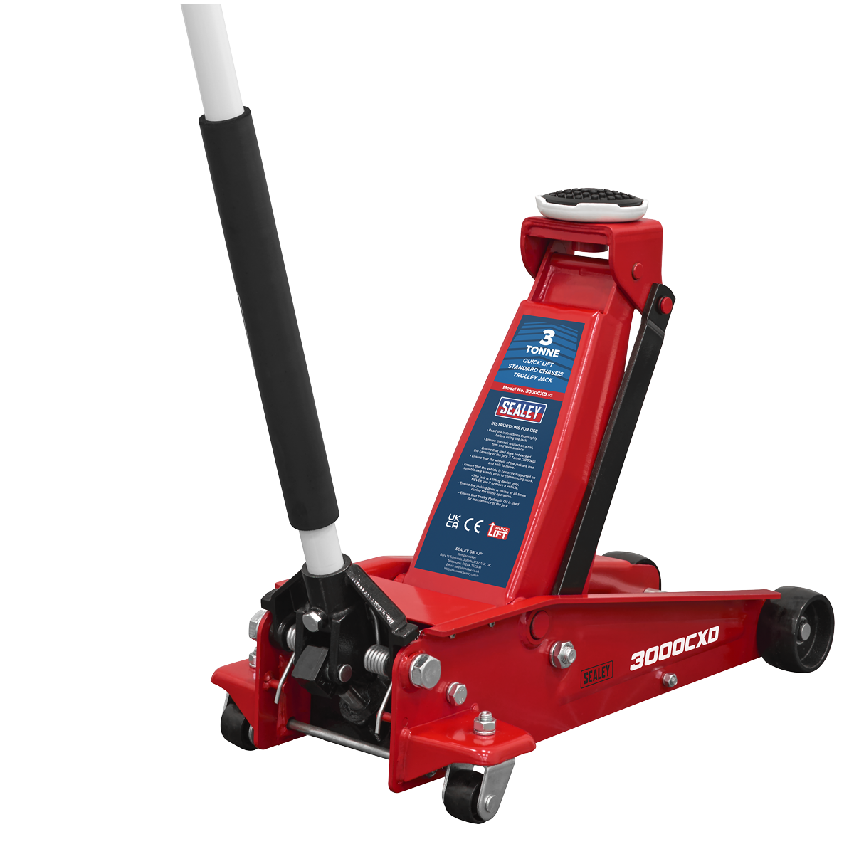 Quick Lift Standard Chassis Trolley Jack 3 Tonne