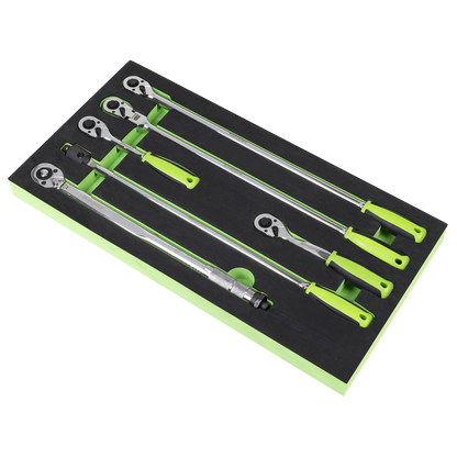 Siegen Ratchet Wrench, Breaker Bar & Torque Wrench Set 1/2"Sq Drive 6pc