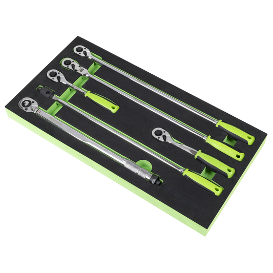 Siegen Ratchet Wrench, Breaker Bar & Torque Wrench Set 1/2"Sq Drive 6pc
