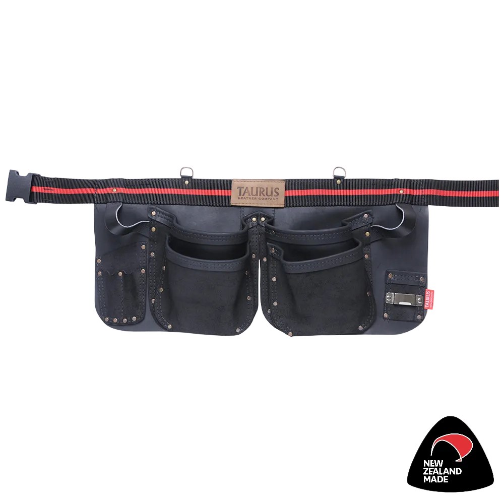 Taurus Full Leather 3 Pocket Carpenters Apron