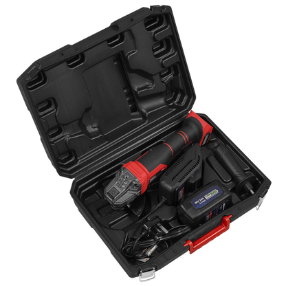 115mm Cordless Angle Grinder 18V 3Ah - Red