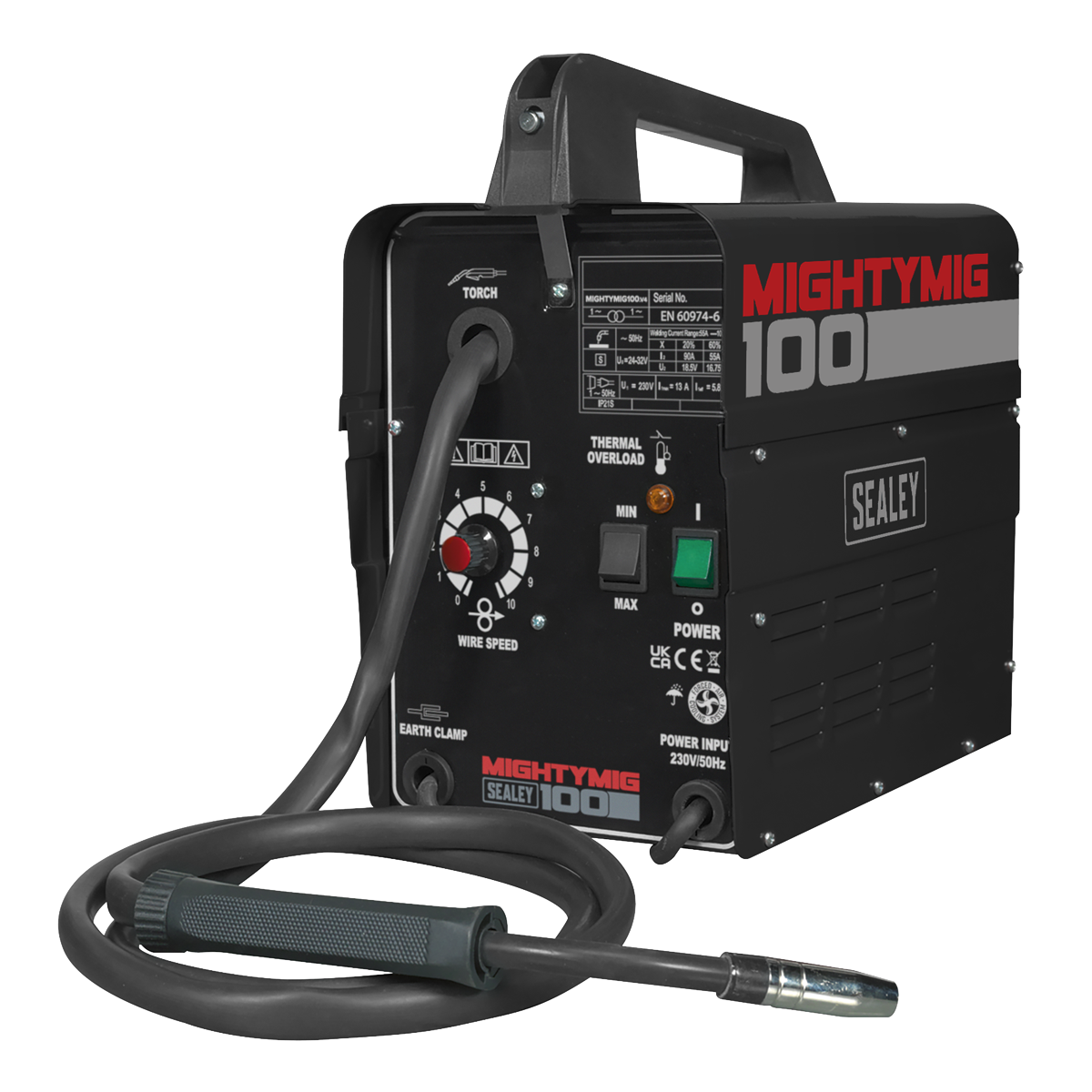 Gasless MIG Welder 100A 230V