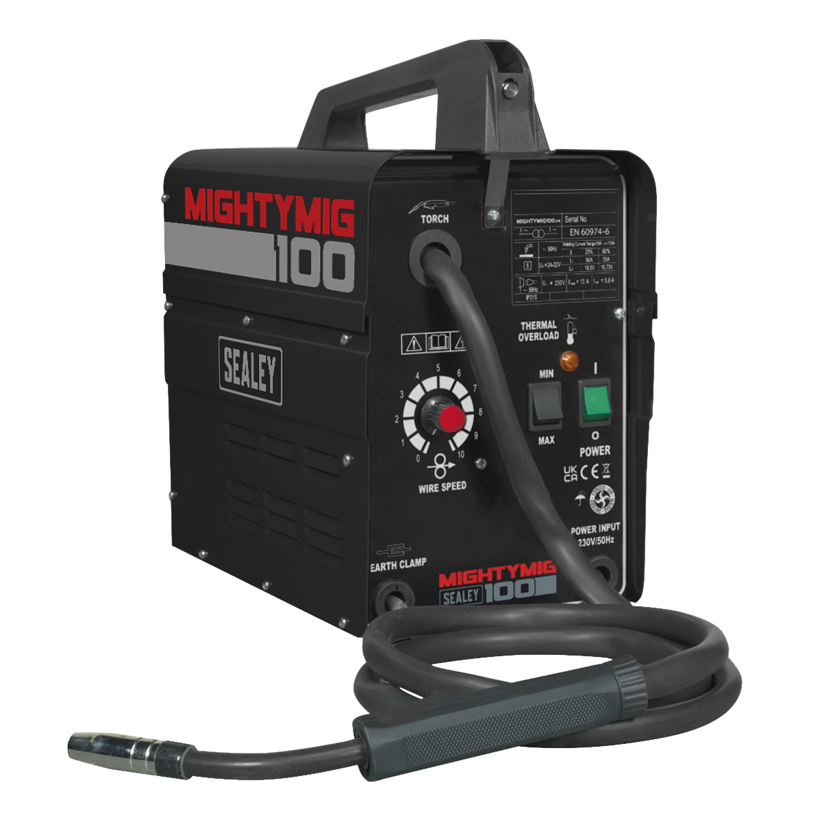 Gasless MIG Welder 100A 230V