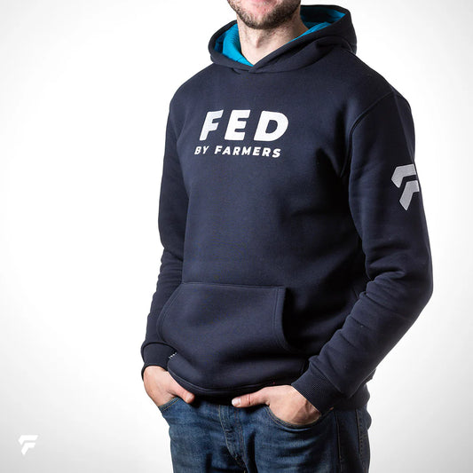 Fed by Farmers Unisex Hood NVY