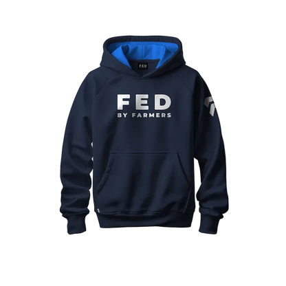 Fed by Farmers Unisex Hood NVY