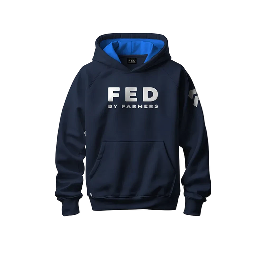 Fed by Farmers Unisex Hood NVY