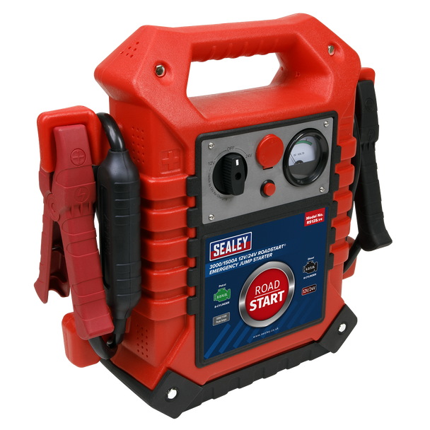 RoadStart® 12/24V Emergency Jump Starter 3000/1500 Peak Amps