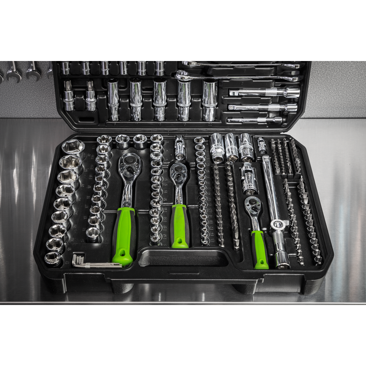 Siegen Socket Set 1/4", 3/8" & 1/2"Sq Drive 219pc
