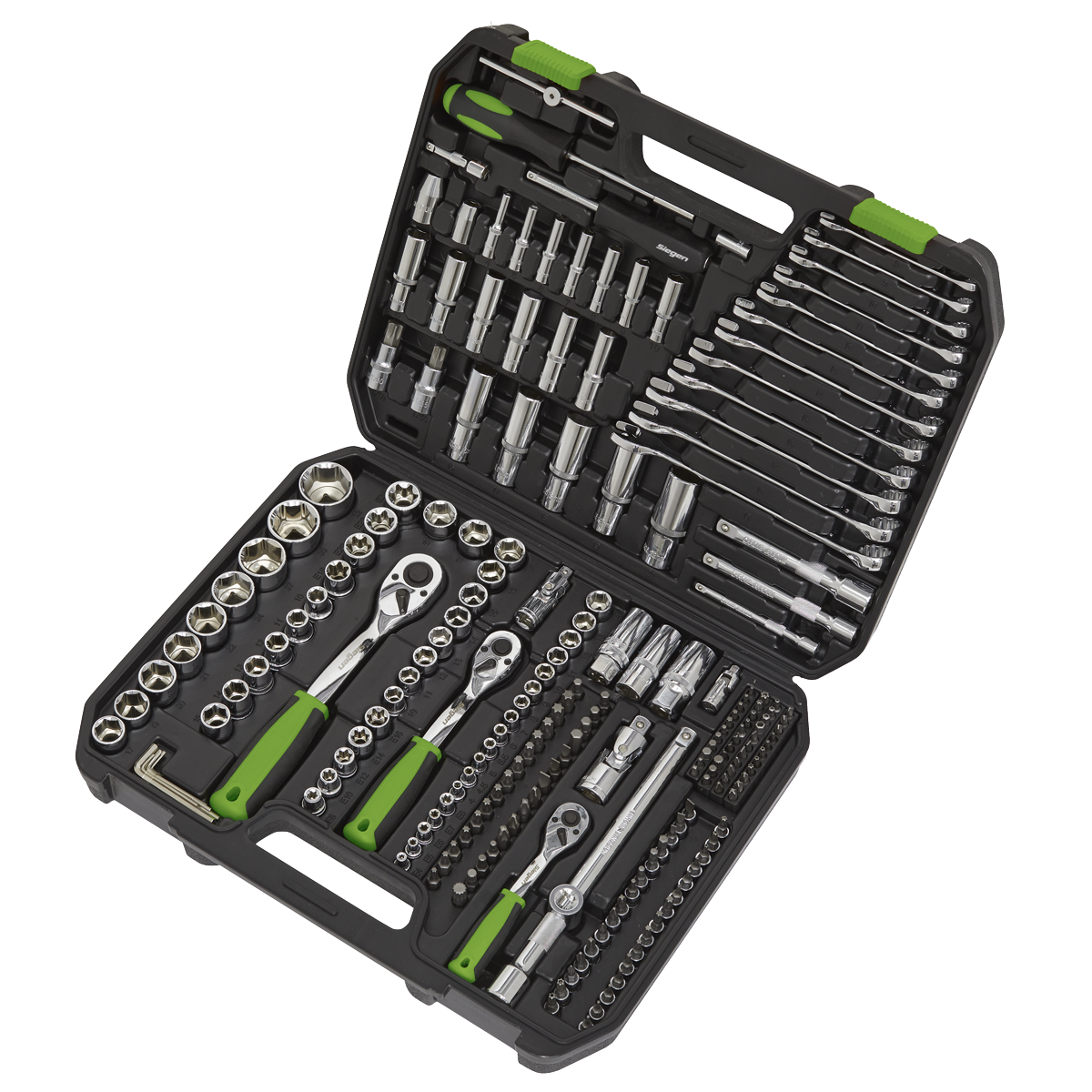 Siegen Socket Set 1/4", 3/8" & 1/2"Sq Drive 219pc