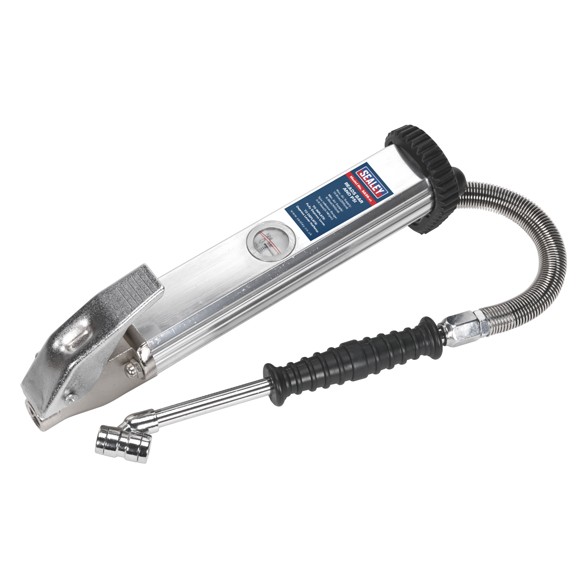 Long Type Tyre Inflator with Twin Push-On Connector