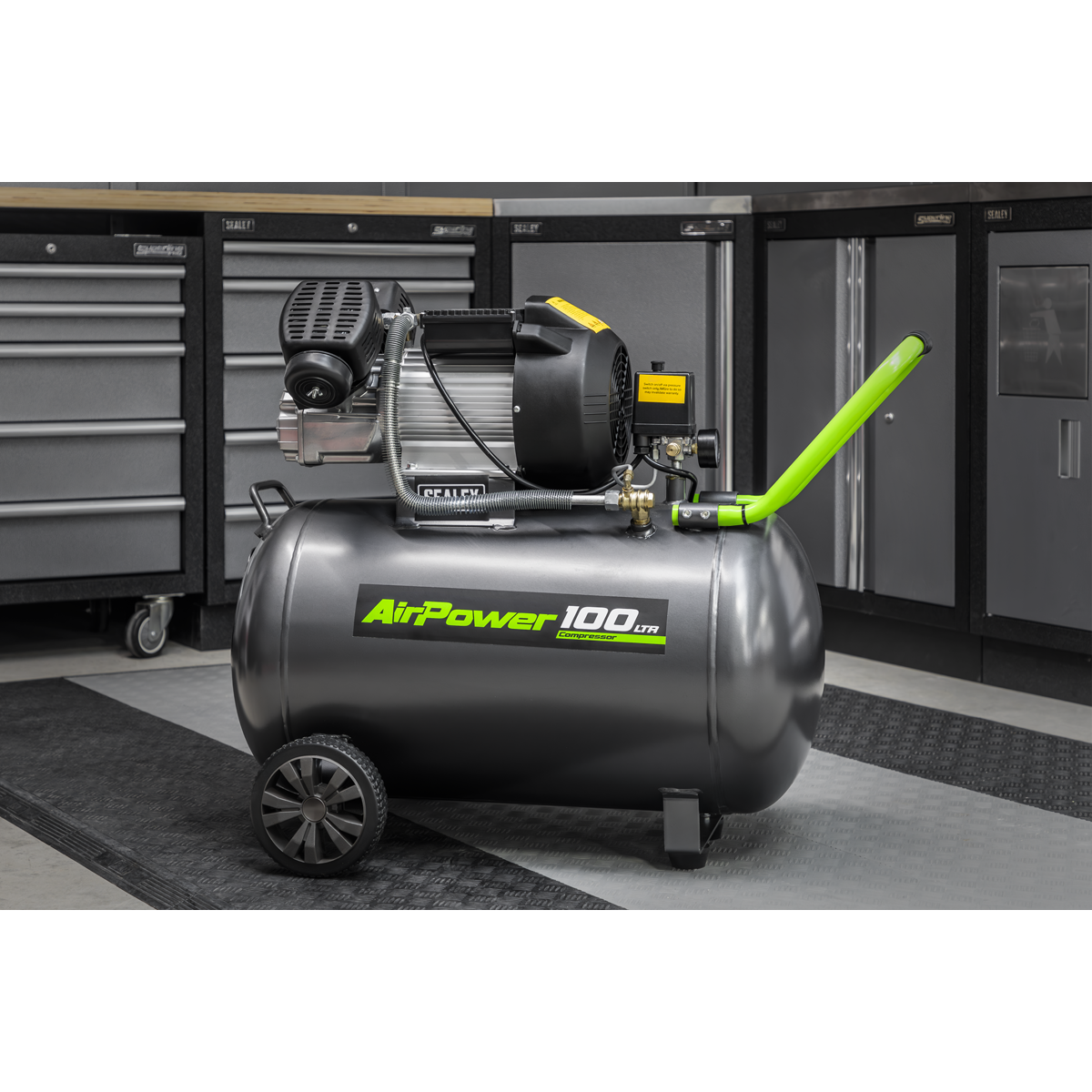 100L Direct Drive V-Twin Air Compressor 3hp with Air Accessory Kit