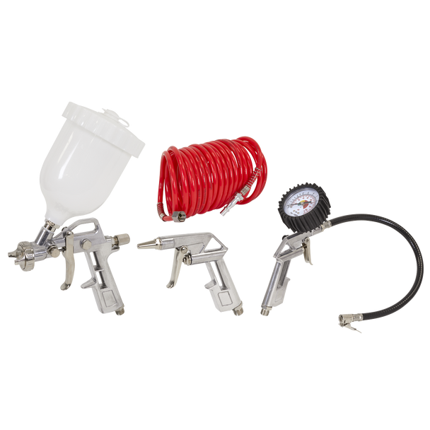 50L Direct Drive Air Compressor 2hp with 4pc Air Accessory Kit