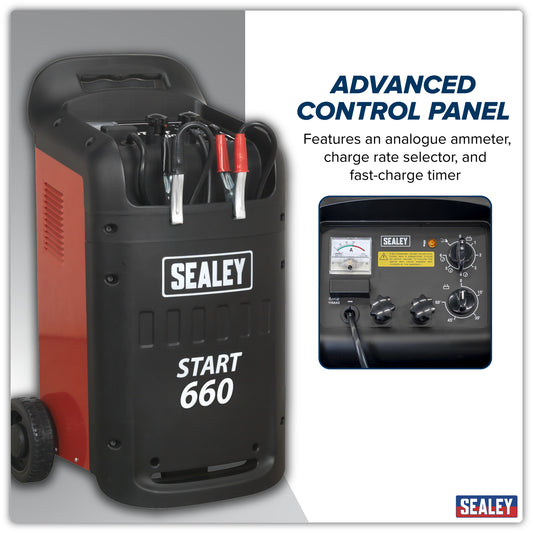 12/24V Starter/Charger 660/100A 230V