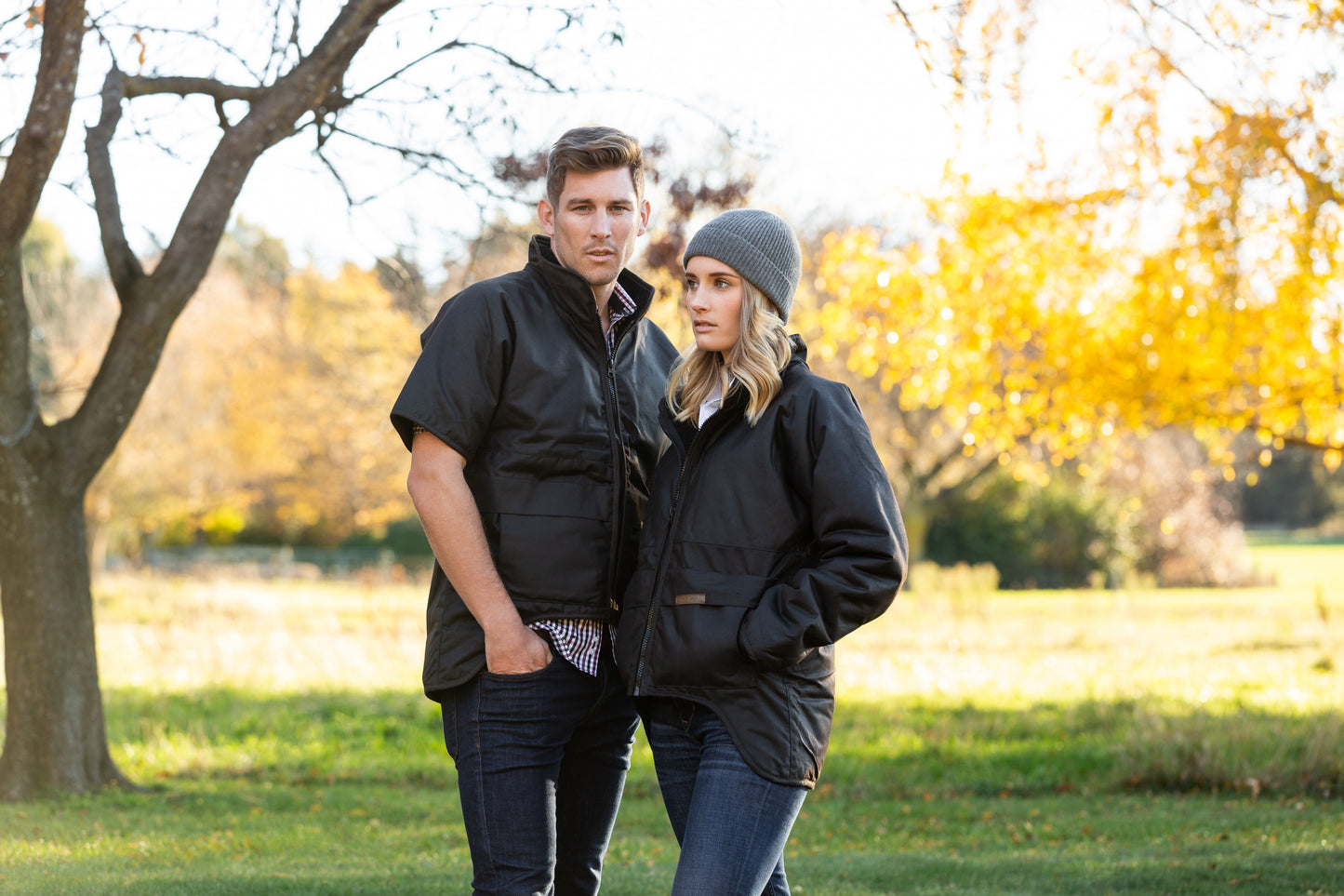 Styx Mill Oilskin Brown Long Sleeve Jacket