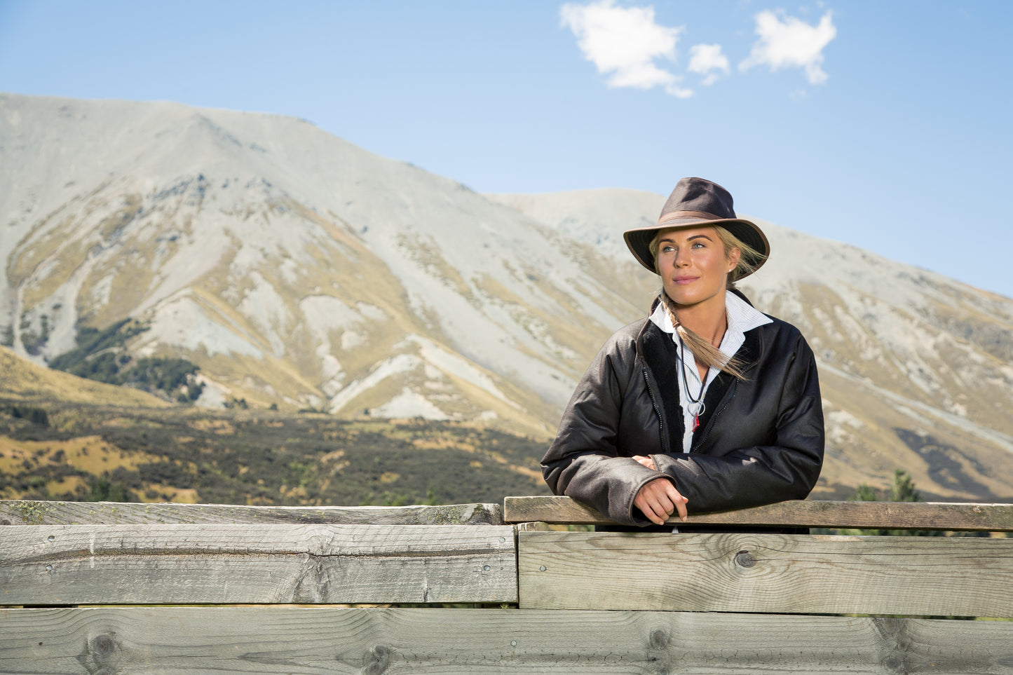 Styx Mill Oilskin Brown Long Sleeve Jacket