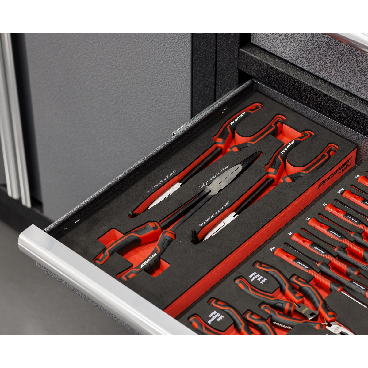 Premier Locking Pliers & Adjustable Wrench Set with Tool Tray 4pc