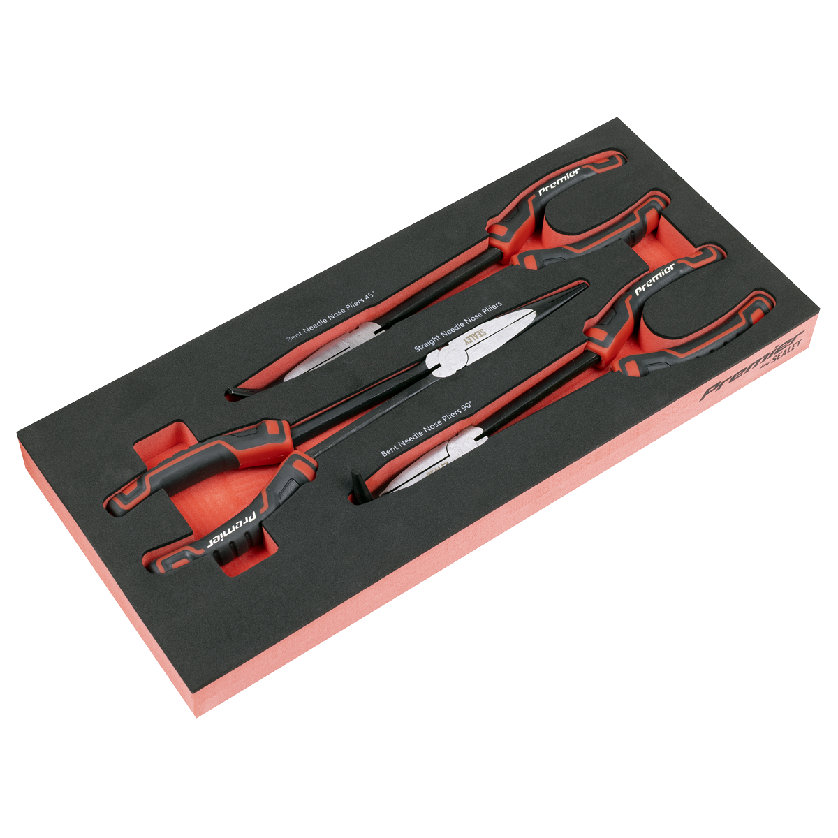 Premier Locking Pliers & Adjustable Wrench Set with Tool Tray 4pc