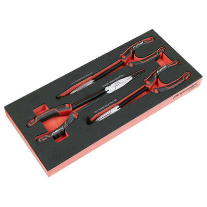 Premier Locking Pliers & Adjustable Wrench Set with Tool Tray 4pc