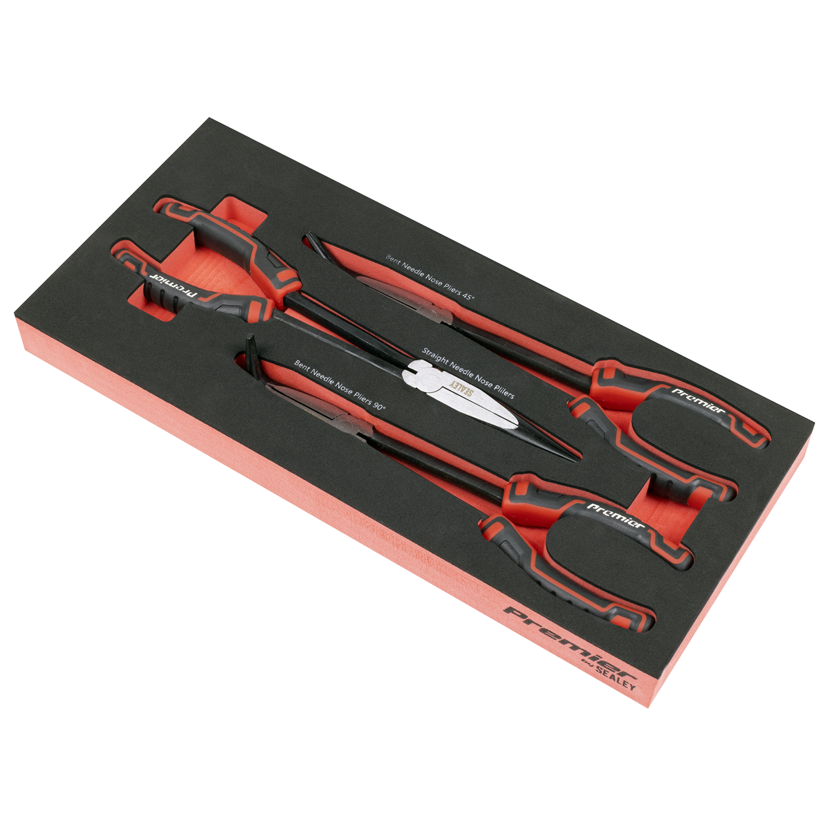 Premier Locking Pliers & Adjustable Wrench Set with Tool Tray 4pc