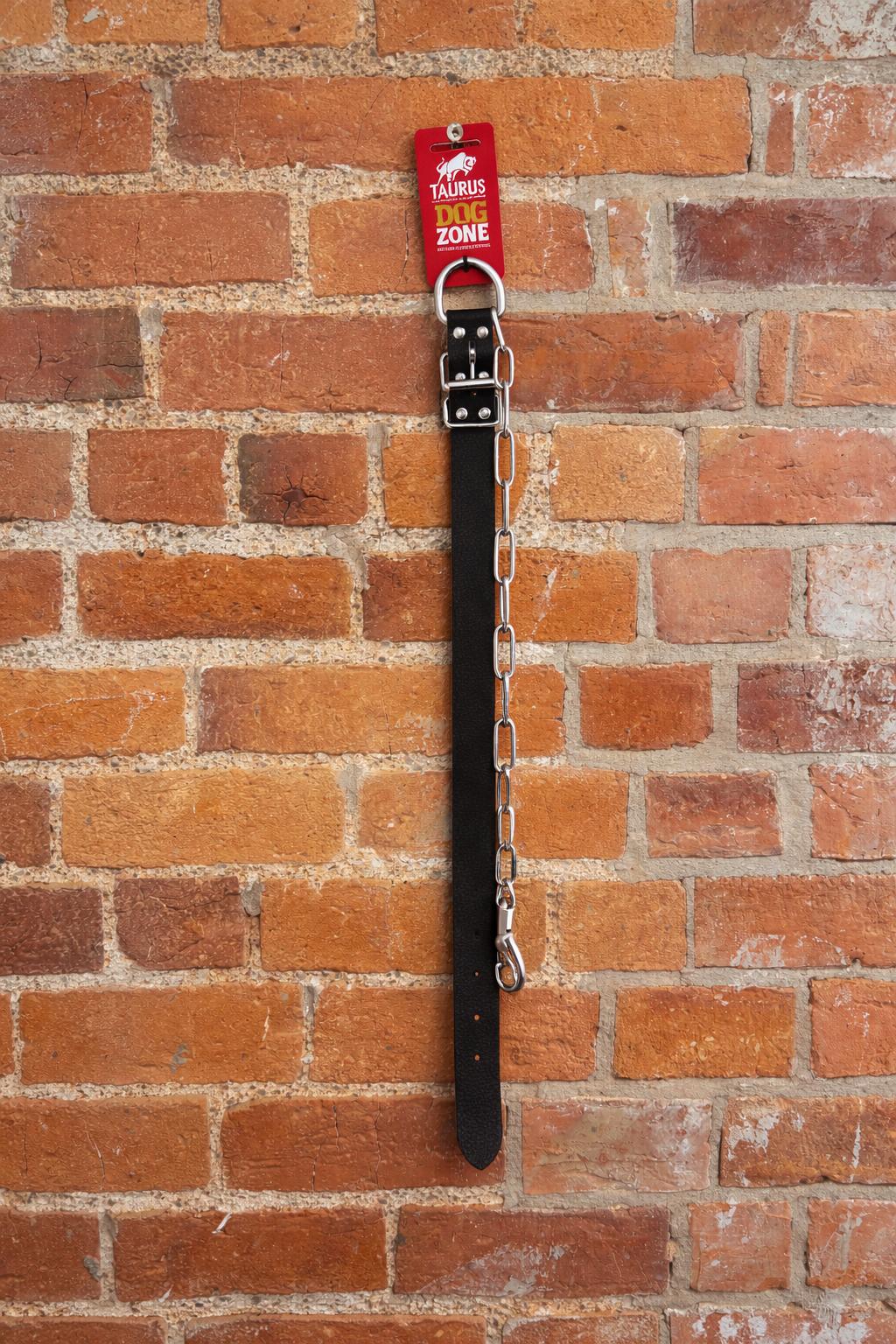 Taurus Leather Company Drover Dog Collars w/Chain