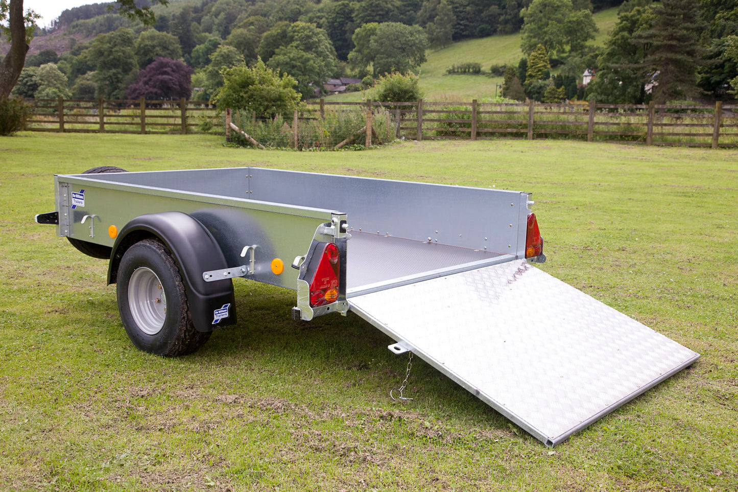 P6E Trailer with Ramp and Flotation Tyres