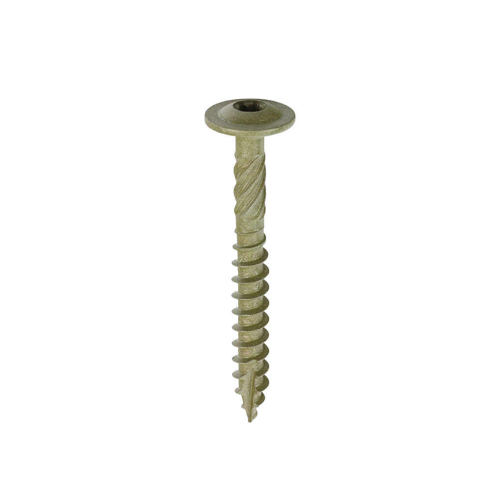 Timber Frame Construction & Landscaping Screws - Wafer - Exterior - Green Organic