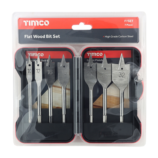 Flat Wood Bit Set