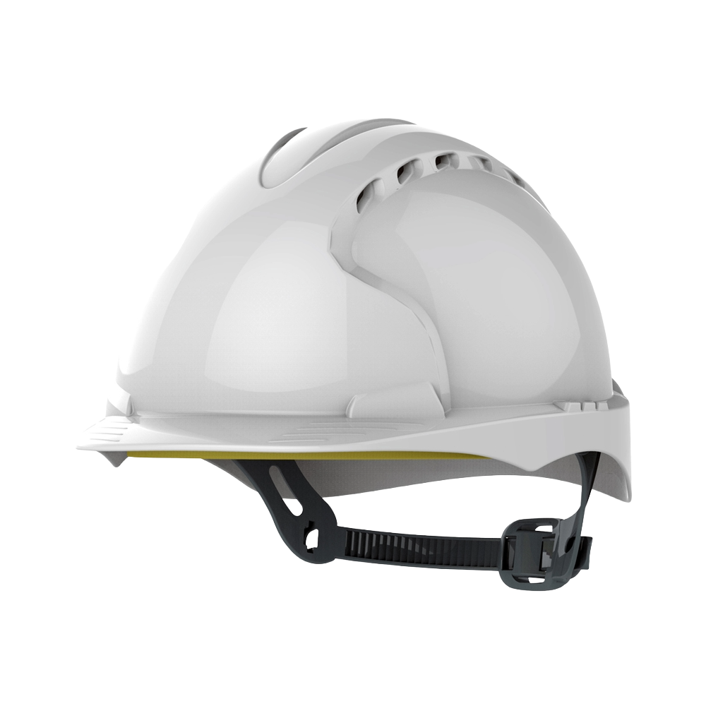 EVO®2 Industrial Safety Helmet - OneTouch™ Slip Ratchet - Mid Peak - Vented - White