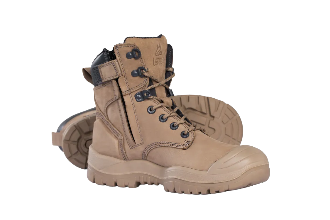 Mongrel 561 Side Zip Safety Boots - STONE