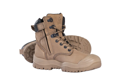Mongrel 561 Side Zip Safety Boots - STONE