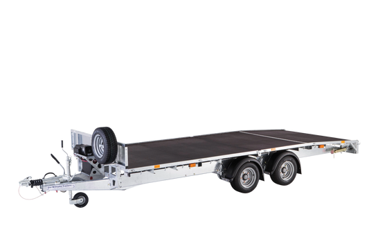 LM166G3 16'x6'6 Flatbed Trailer with Tri-Axle and LED Lights