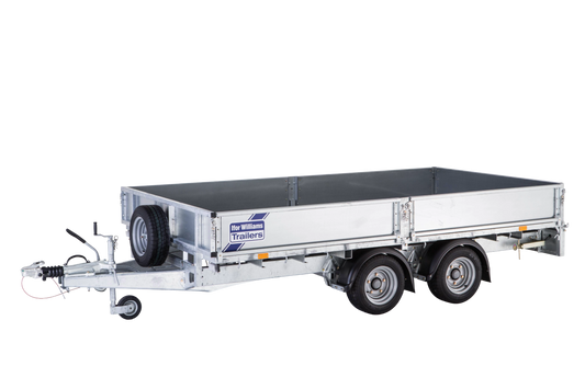 LM126G 12'x6'6 Flatbed Trailer with LED Lights