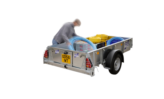 GD84GTA M 165R13 WH General Duty Trailer with Ramp