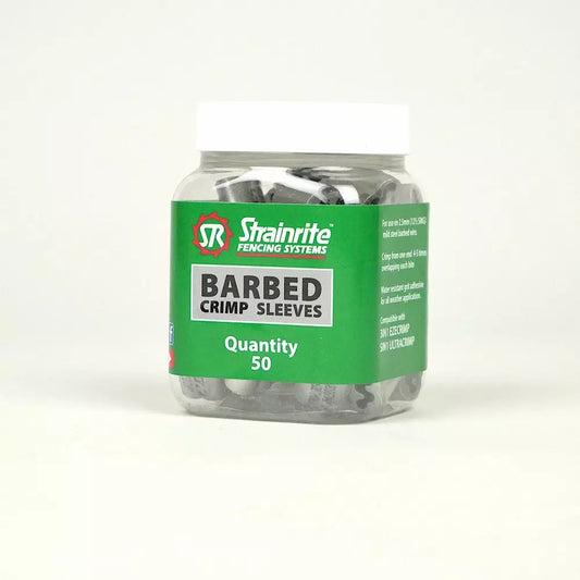 Strainrite Crimp Sleeve Barb - tub of 50