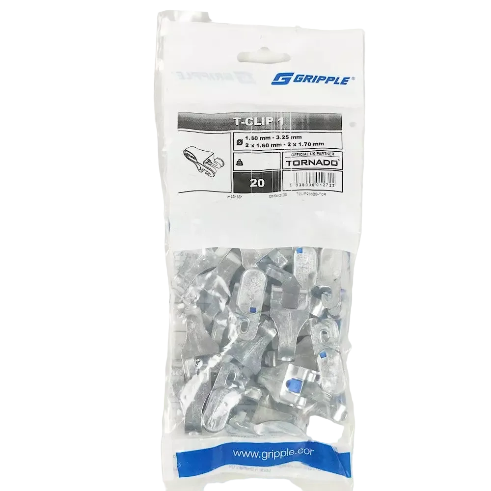 Gripple Pro+ T Clip - Bag of 20