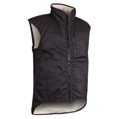 STYX MILL™ Brown Oilskin Shearling Vest
